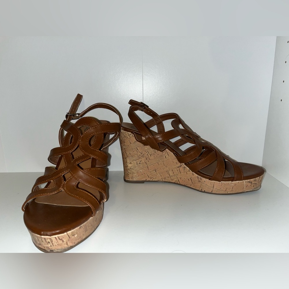 Daisy Fuentes Brown Wedges